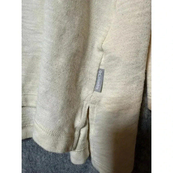 Columbia Womens Cowl Neck Pullover Cream Medium - Picture 2 of 6